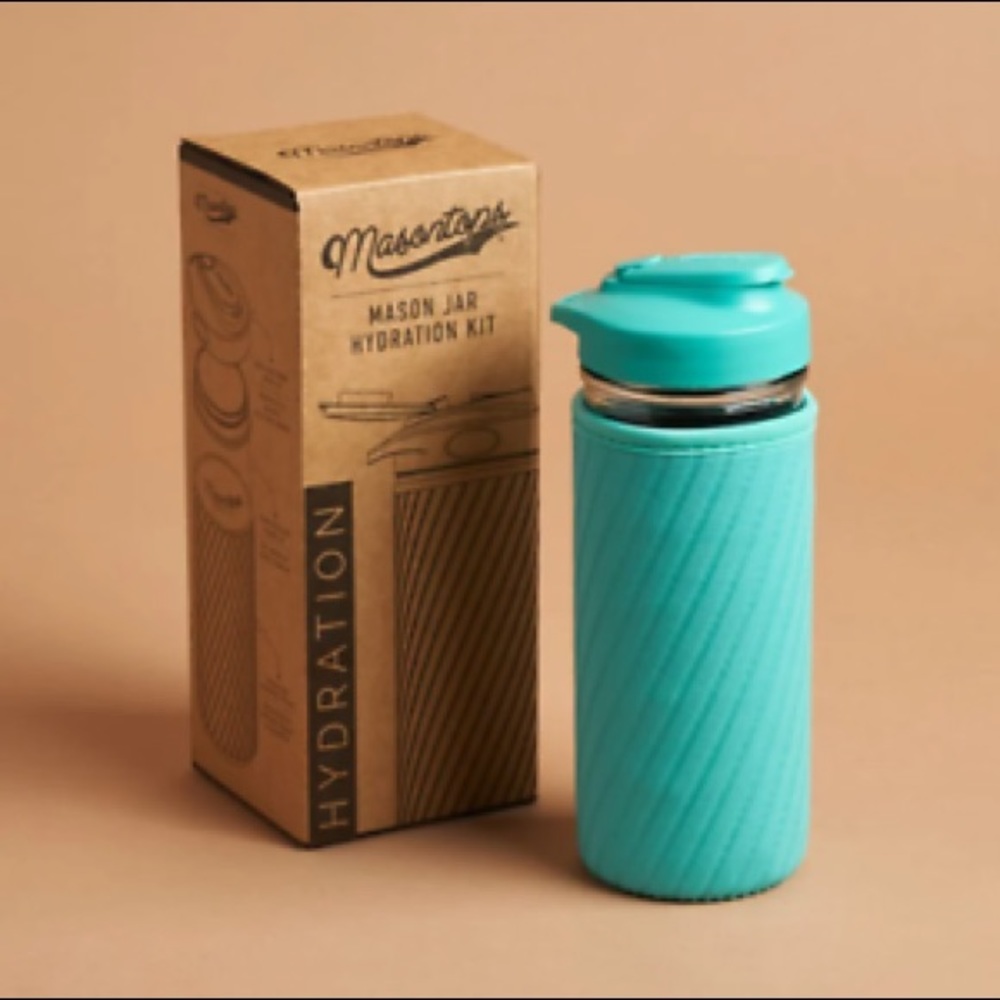 Masontops Mason Jar Hydration Kit Blue New in box